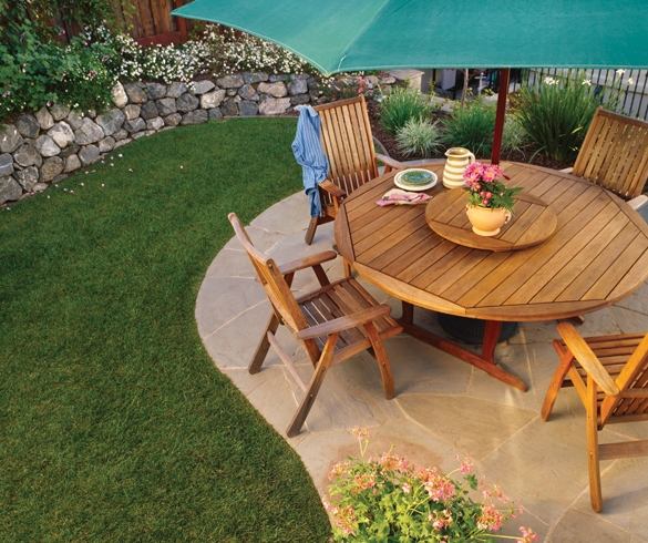 Outdoor patio with furniture - 11486